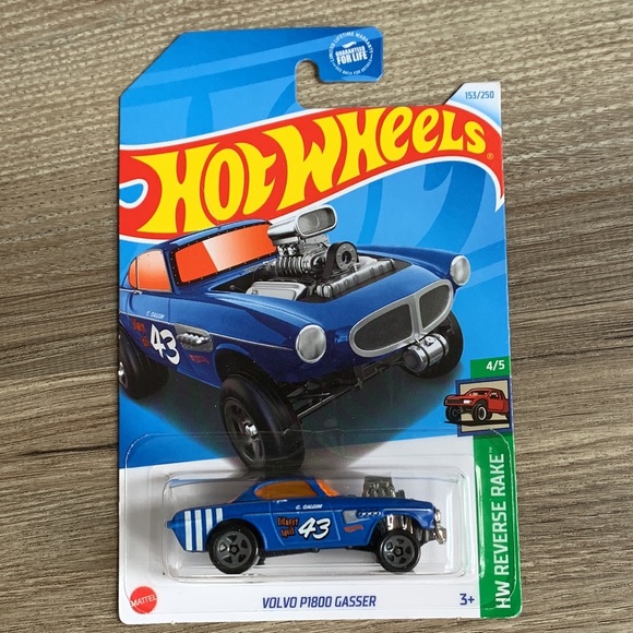 Hot Wheels Volvo P1800 Gasser HW Reverse Rake HotWheels Mainline Car 2024 New - Picture 3 of 7